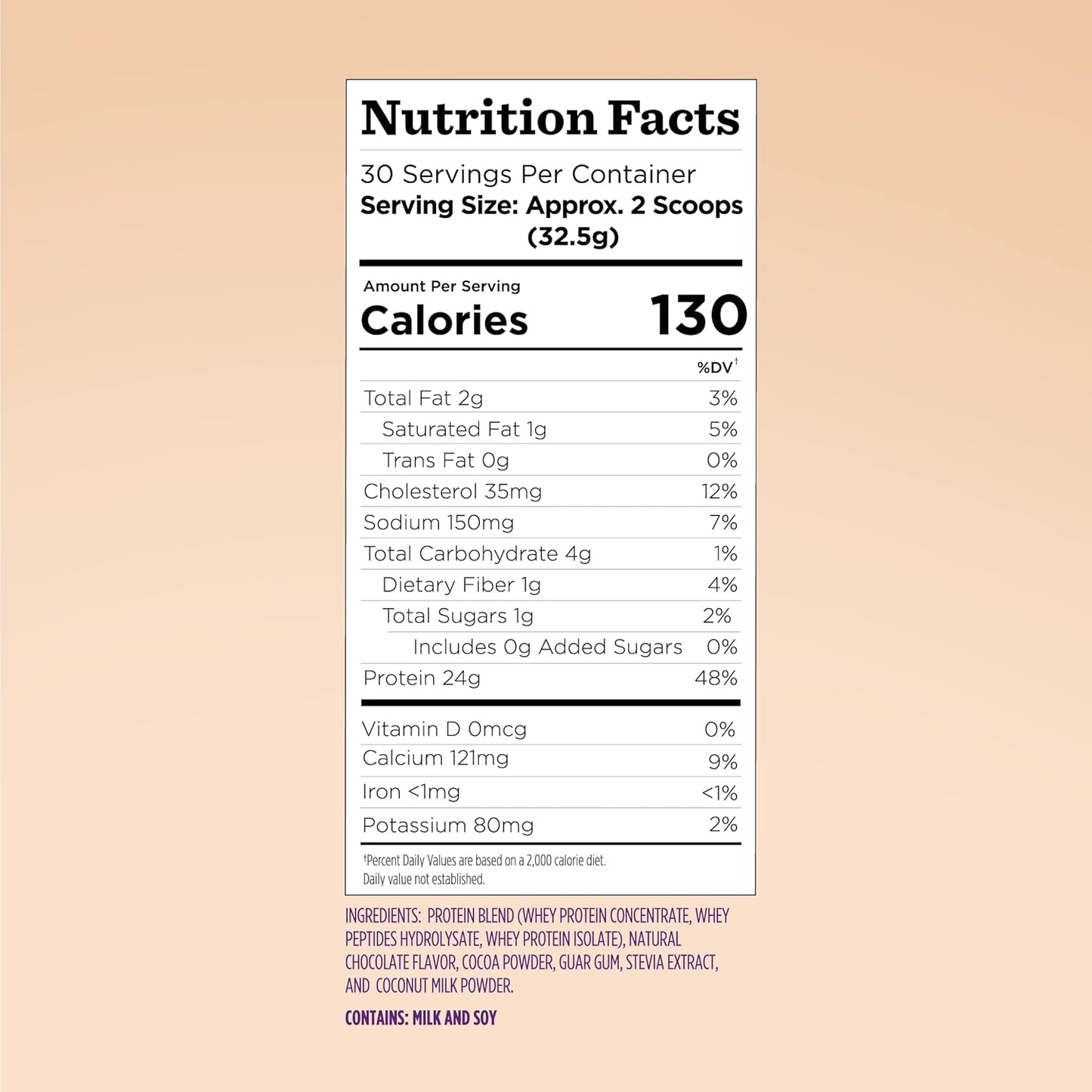 Premium Santo Remedio Chocolate Whey Protein Powder: 25g Protein, Lean Muscle Support, Satiety, 30 Servings - Vegetarian