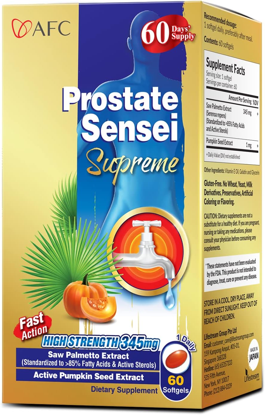 Premium Saw Palmetto for Prostate Health - Clinical Strength Formula with >85% Fatty Acids & Active Sterols, Reduce Frequent Urination, Better Bladder Emptying - 60-Day Supply
