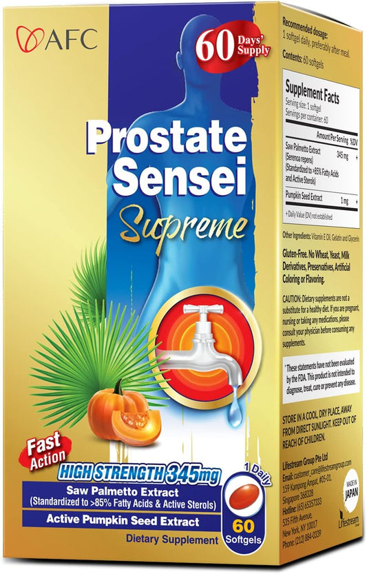 Premium Saw Palmetto for Prostate Health - Clinical Strength Formula with >85% Fatty Acids & Active Sterols, Reduce Frequent Urination, Better Bladder Emptying - 60-Day Supply