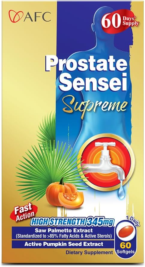 Premium Saw Palmetto for Prostate Health - Clinical Strength Formula with >85% Fatty Acids & Active Sterols, Reduce Frequent Urination, Better Bladder Emptying - 60-Day Supply