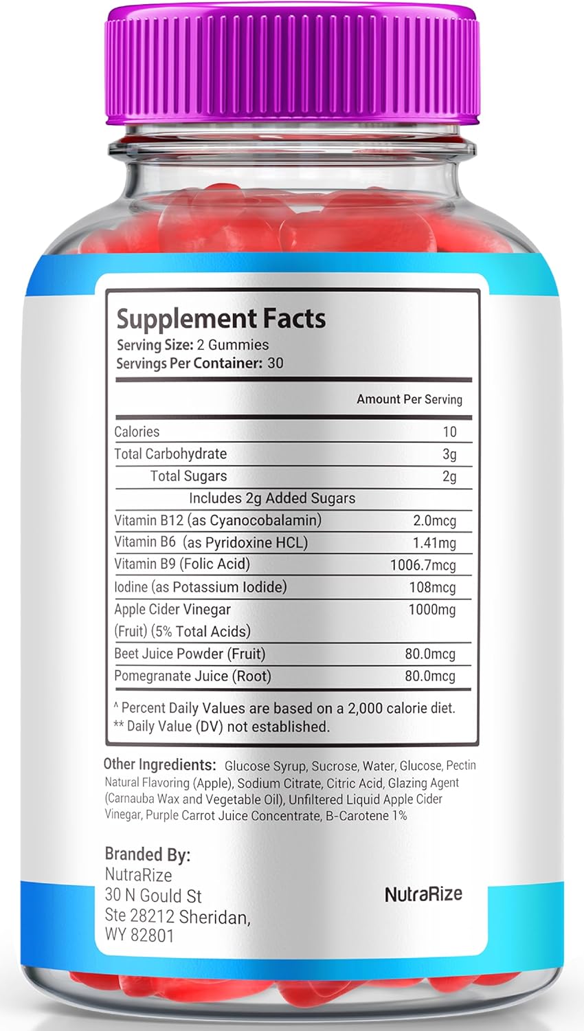 Premium Slim Aura Keto ACV Gummies (2 Pack) for Weight Loss - Natural Apple Cider Vinegar Gummy with Keto Formula - 120 Gummies