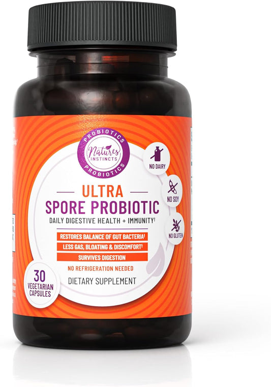 Premium Soil-Based Probiotic with Live Strains for Gut Health - 30 Capsules | Non-Refrigerated, Soy-Free, Dairy-Free & Gluten-Free - BoostGo Australia