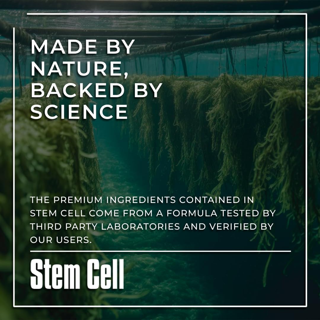 Premium Stem Cell Supplements 1,000mg (120 Caps) for Immunity Boost & Joint Support with Spirulina & Chlorella - Celulas Madre Health Formula
