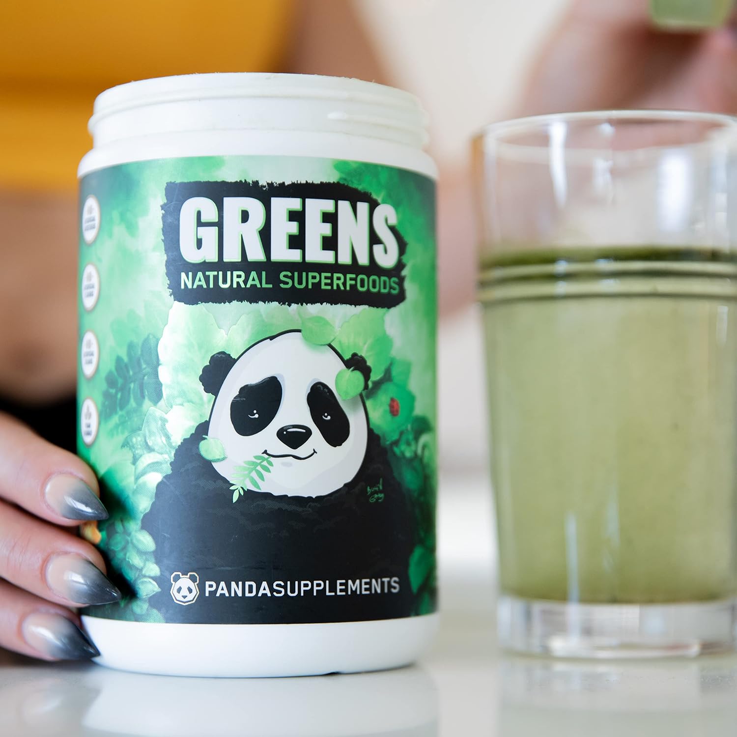 Premium Superfood Blend with Probiotics, Ashwagandha, and Lion's Mane - Pineapple Flavor - 13.76 Oz