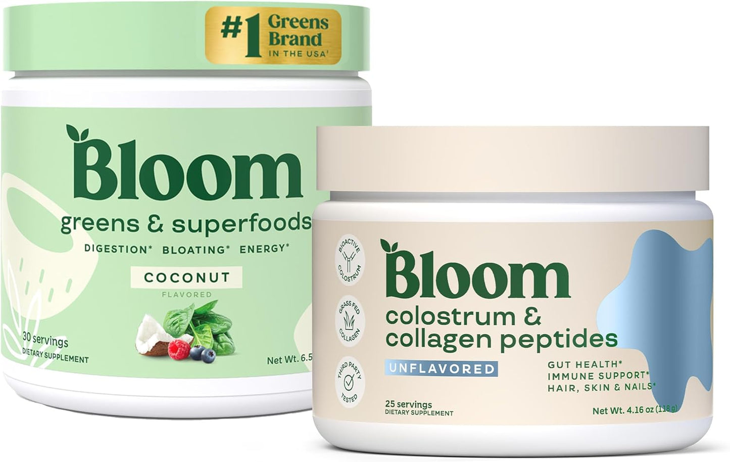 Premium Superfood Greens Powder with Digestive Enzymes, Probiotics, Prebiotics, and Colostrum for Gut Health and Bloating Relief