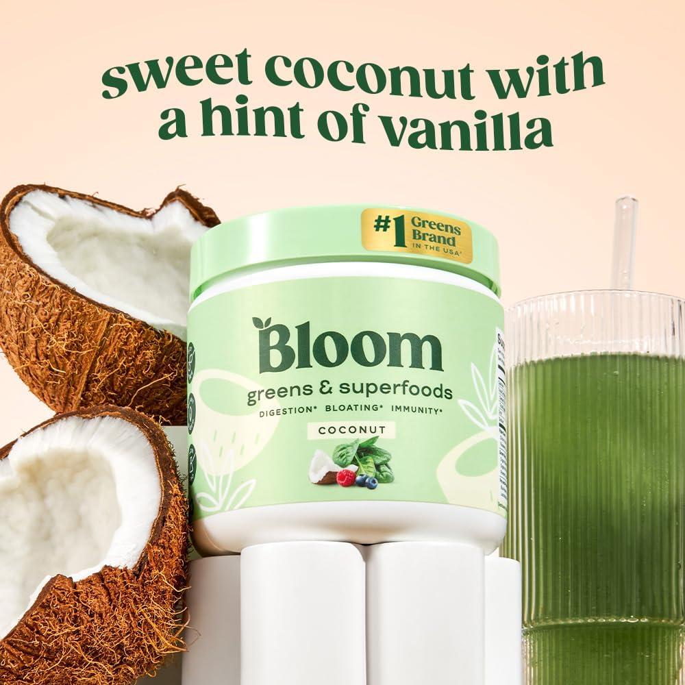 Premium Superfood Greens Powder with Digestive Enzymes, Probiotics, Prebiotics, and Colostrum for Gut Health and Bloating Relief