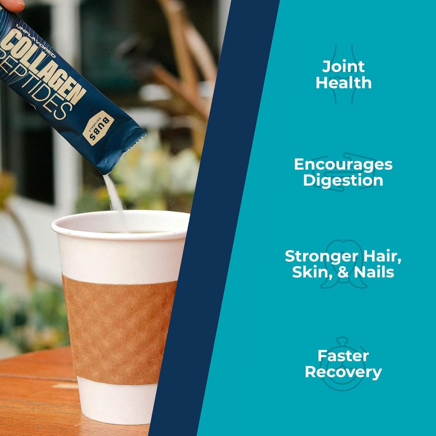 Premium Unflavored Collagen Peptides Powder for Healthy Joints & Skin - Grass-Fed, Non-GMO, Paleo & Keto Friendly - 20 Stick Packs