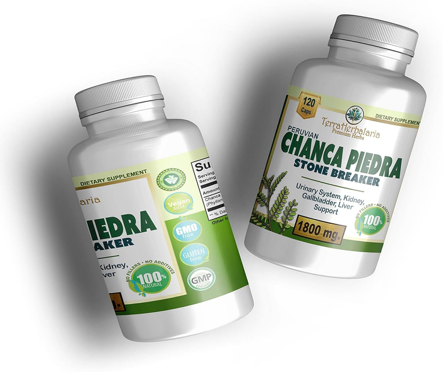 Premium USA-Made Chanca Piedra Stone Breaker Capsules - 1800mg Stone Dissolver Crusher for Kidney & Gallbladder Support - Liver Flush & Support - 120 Vegetarian Soft Capsules