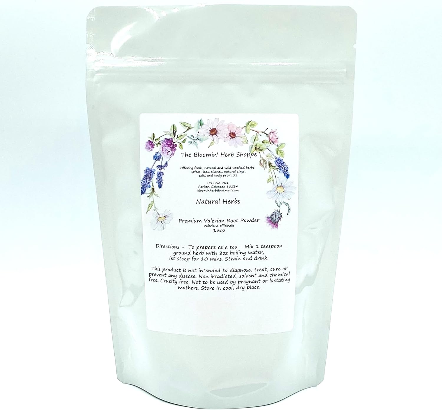 Premium Valerian Root Powder 16oz - Natural Valeriana Officinalis Herb - The Bloomin' Herb Shoppe
