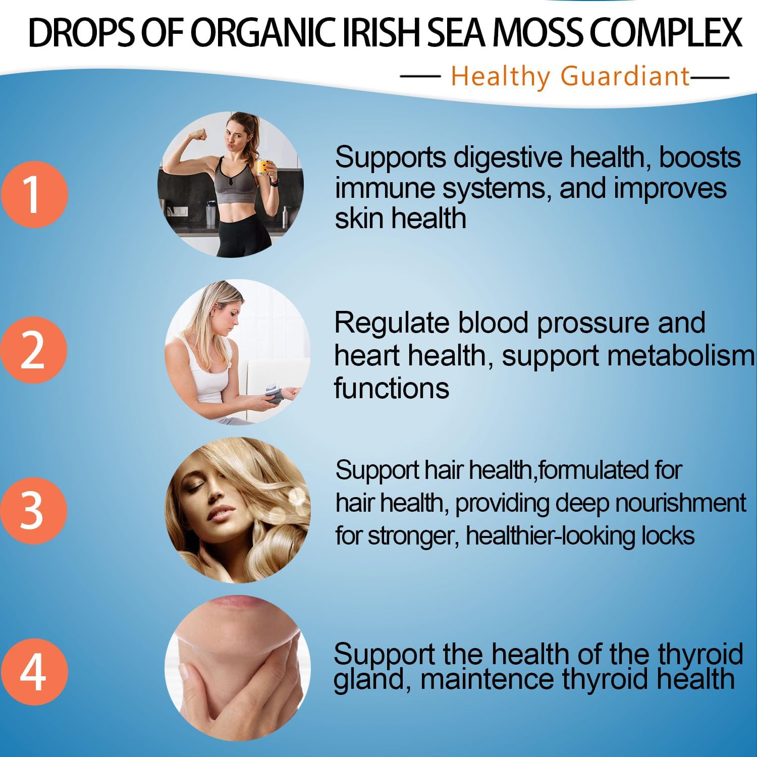 Premium Vegan Sea Moss Black Seed Oil Ashwagandha Ginger Liquid Drops Extract - Immunity & Joint Support - 4X Stronger - 3000mg