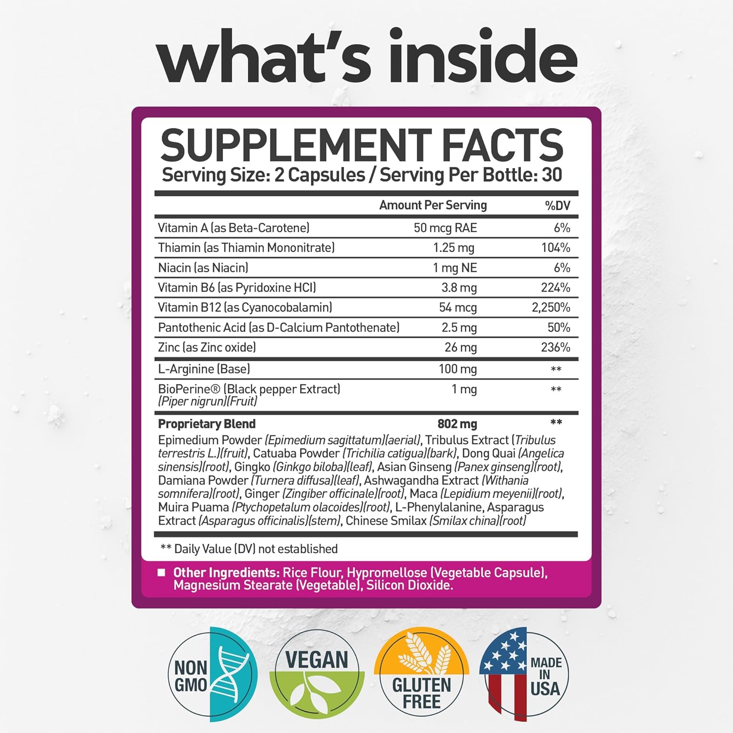 Premium Women's Libido Booster with 14X Blend - BioPerine, Ashwagandha, Maca Root - Elevate Drive, Enhance Mood, Hormone Balance - 60 Capsules, USA Made