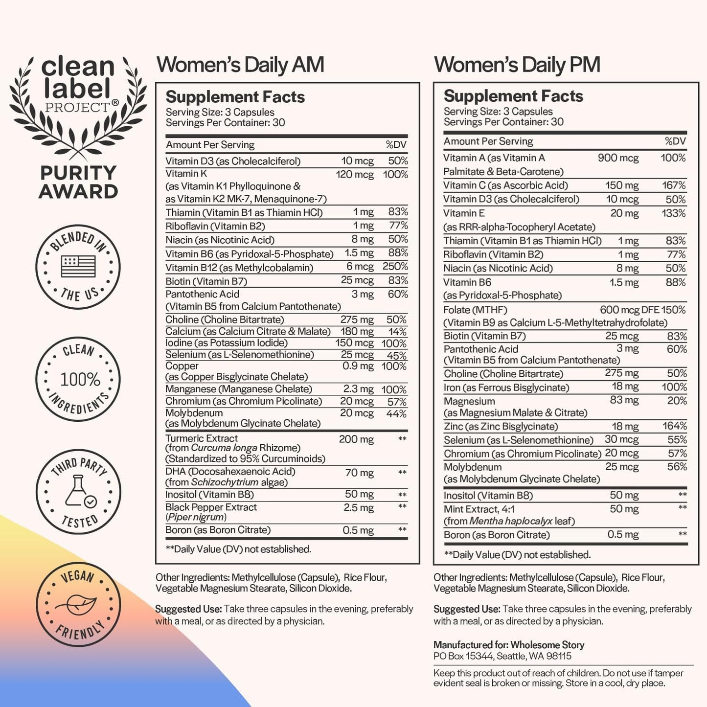 Premium Women's Vaginal Health Bundle: Daily Multivitamin, Probiotics, Postbiotics, and NAC Supplement