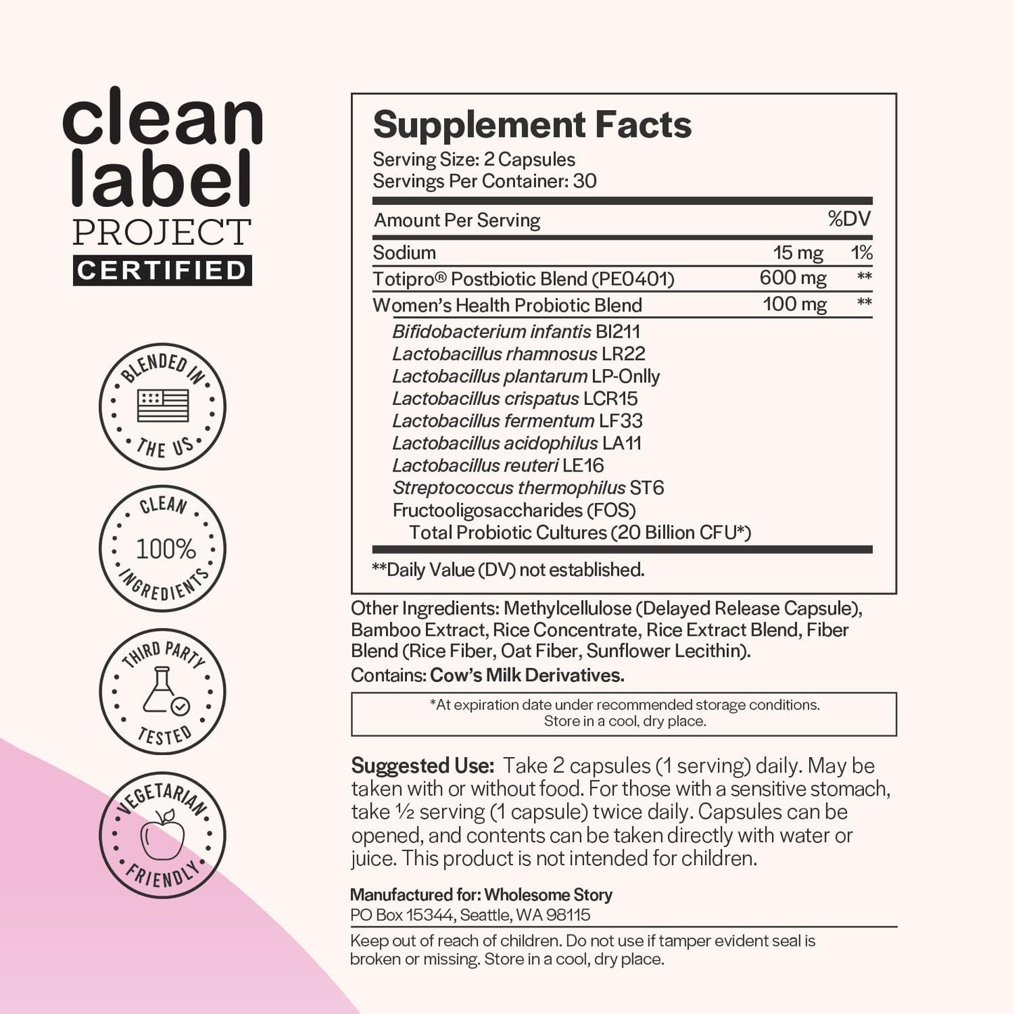 Premium Women's Vaginal Health Bundle: Daily Multivitamin, Probiotics, Postbiotics, and NAC Supplement