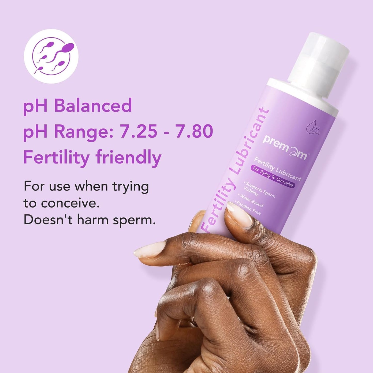 Premom Women's Multivitamin with Prenatal DHA Fish Oil, Pre & Probiotics, and Fertility Lubricant - 2&4 Fl Oz