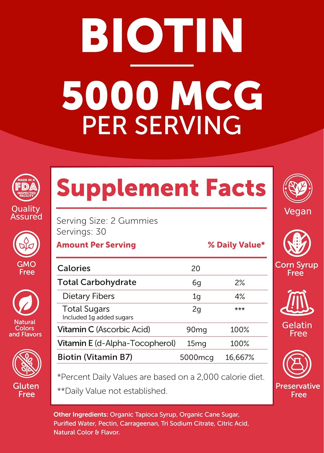 Prenatal and Biotin Hair, Skin, and Nails Growth Bundle with Vitamin C and E - Iron & Folic Acid Pregnancy Multivitamin Gummies - 30 Day Supply