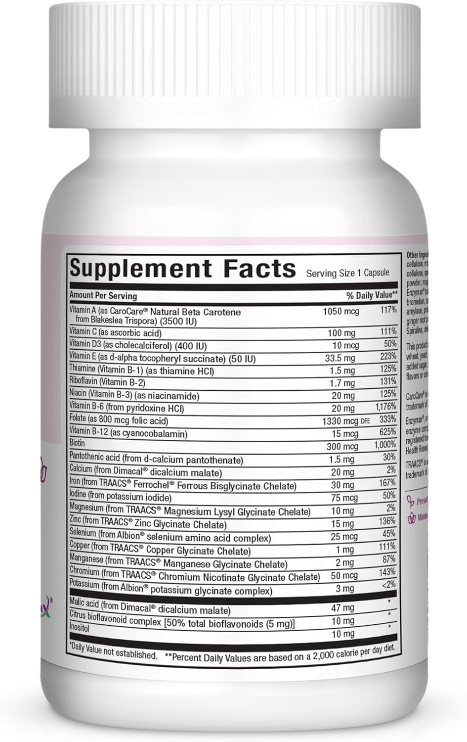 Prenatal Capsules, 120 Count by Maxi Health - Essential Nutrients for Pregnancy Health