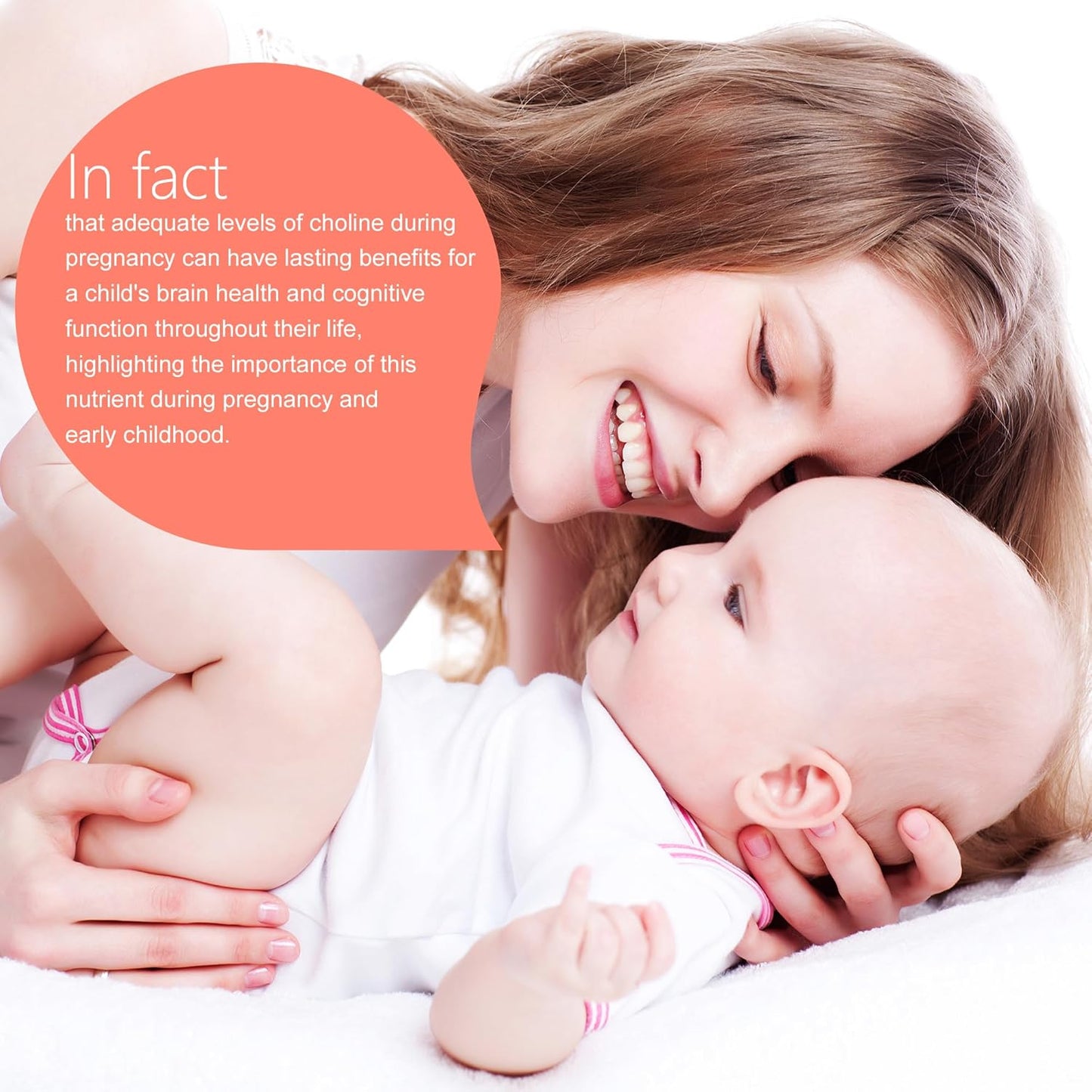 Prenatal Choline Supplement with Inositol, B1, B6, 500mg - Promotes Brain Development in Utero/Early Life, Boost Choline in Breast Milk - 30 Day Supply