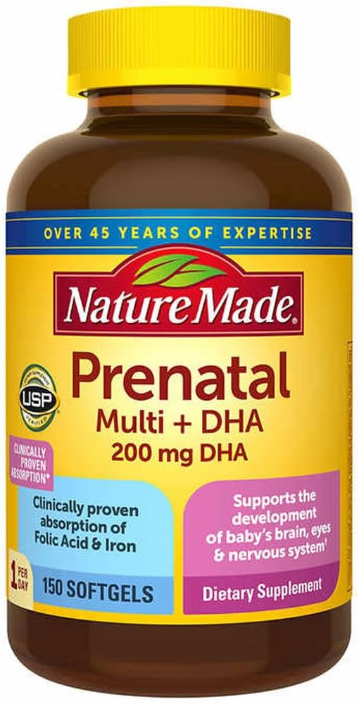 Prenatal + DHA 200 mg Softgels - 150 Count by Nature Made