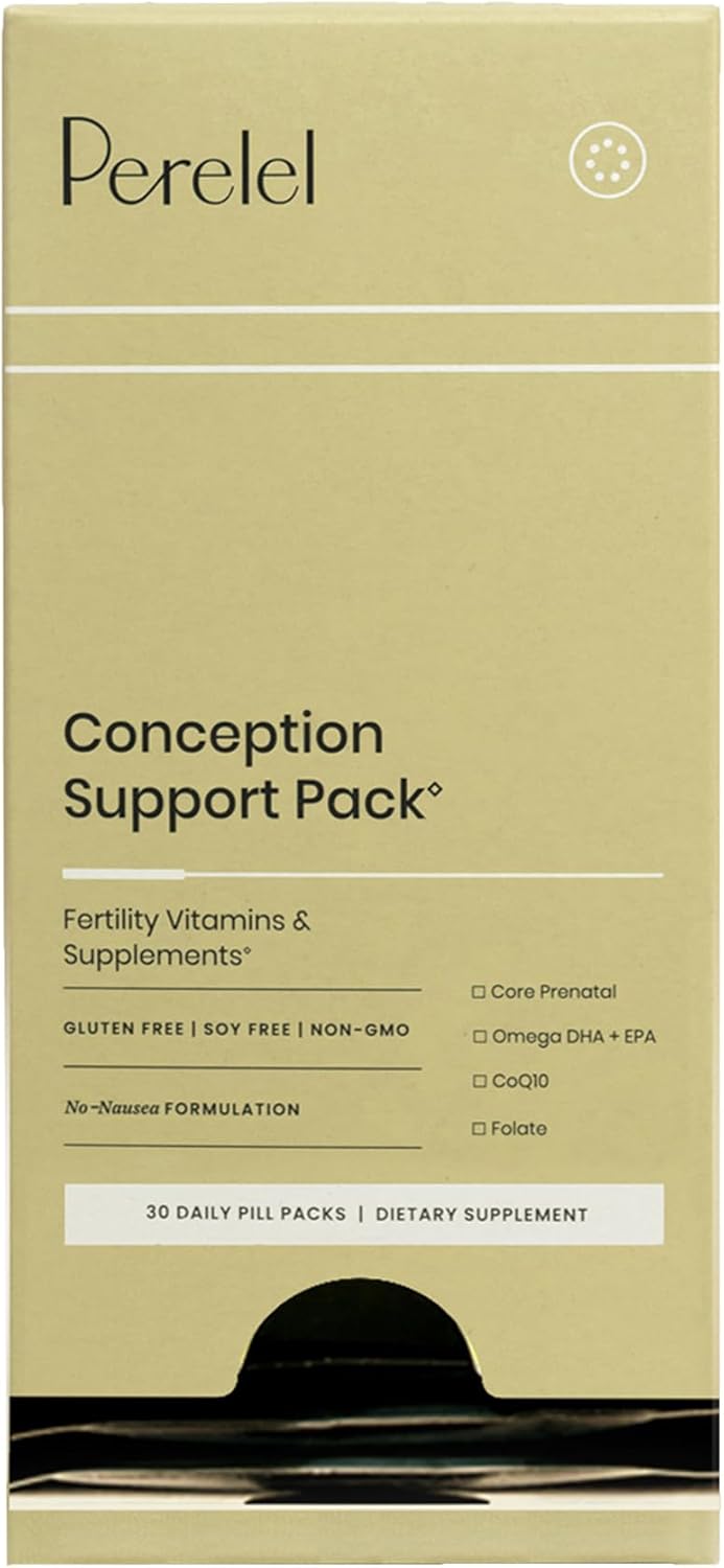 Prenatal DHA Omega 3 Vitamins for Women - Family Planning and Fertility Support Pack - Non-GMO Gluten, Dairy, and Soy-Free - 30 Daily Pill Packs