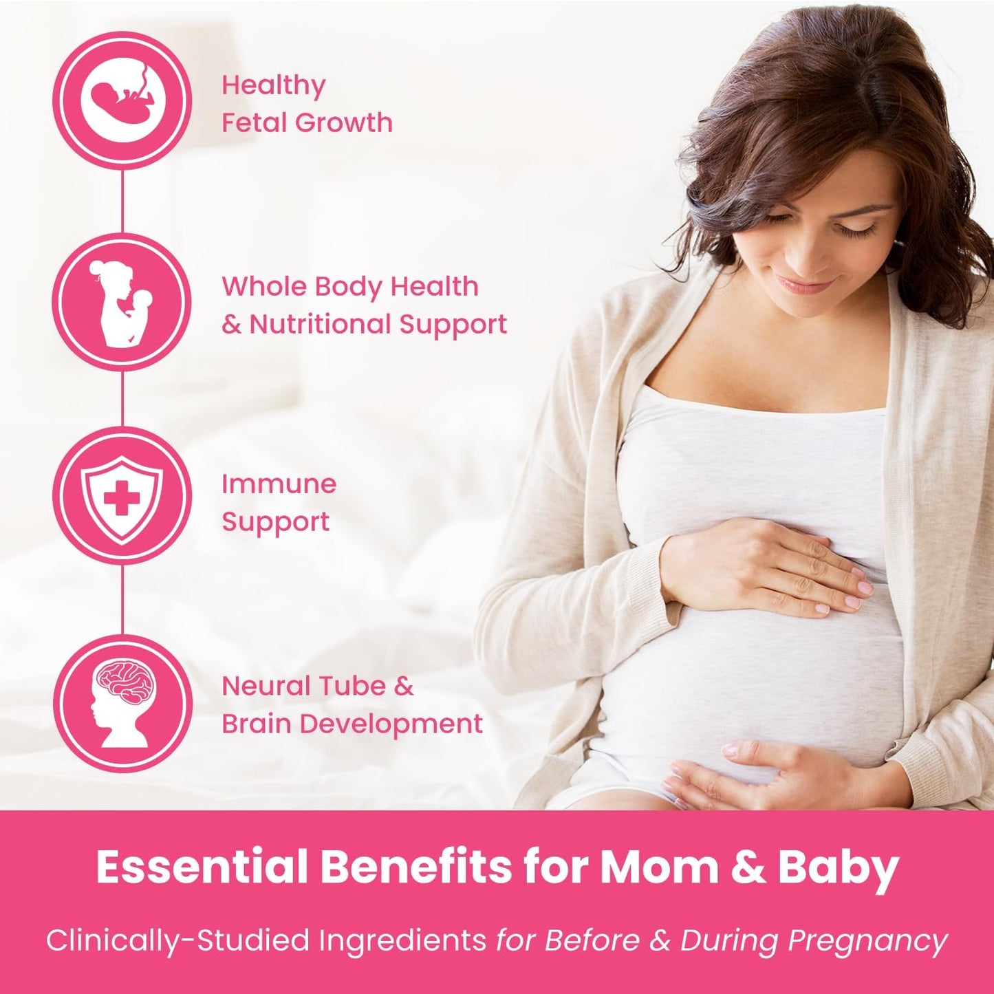 Prenatal DHA, Vitamin Gummies, and Vaginal Probiotics Bundle for Expecting Mothers