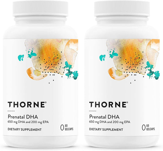 Prenatal DHA with 650mg DHA & 200mg EPA - Promotes Baby's Brain Development - 120 Capsules