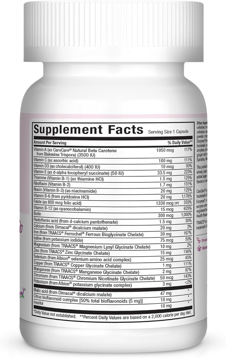 Prenatal Multivitamin Capsules with Biotin, Iron, and 60-Day Supply by Maxi Health