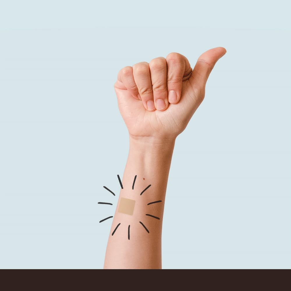 Prenatal Plus Daily Patch - Essential Folate, Calcium, Magnesium - 60 Self-Adhesive Patches by Veru Wellness