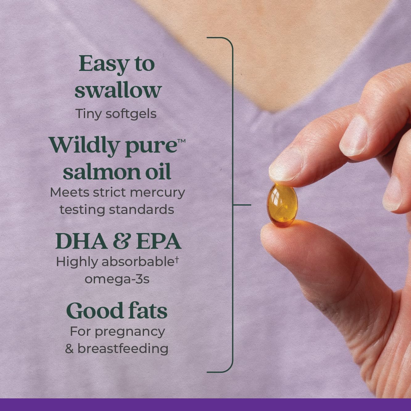 Prenatal & Postnatal Support Fish Oil Supplement with DHA, Omega-3, and Vitamin D3 - 90 Softgels, 500mg by New Chapter Wholemega for Moms - BoostGo Australia