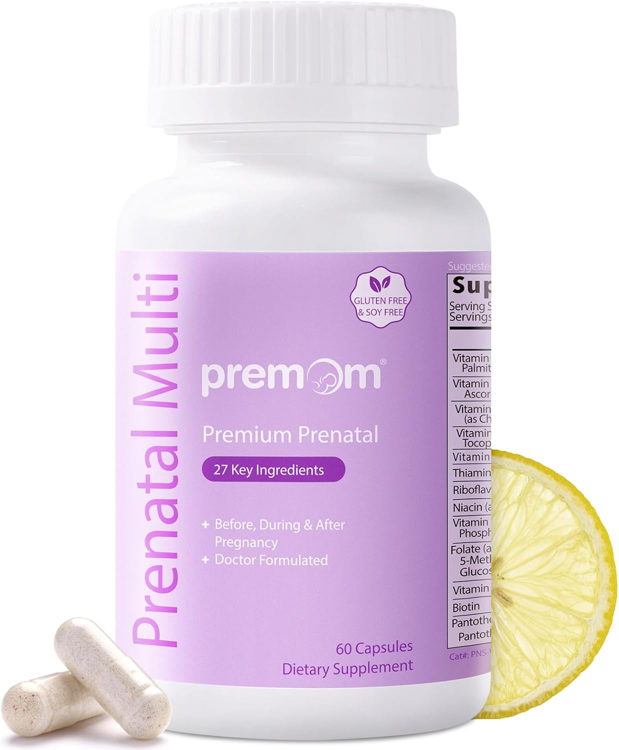 Prenatal Pre & Probiotic Formula with Vitamin Supplements by Premom