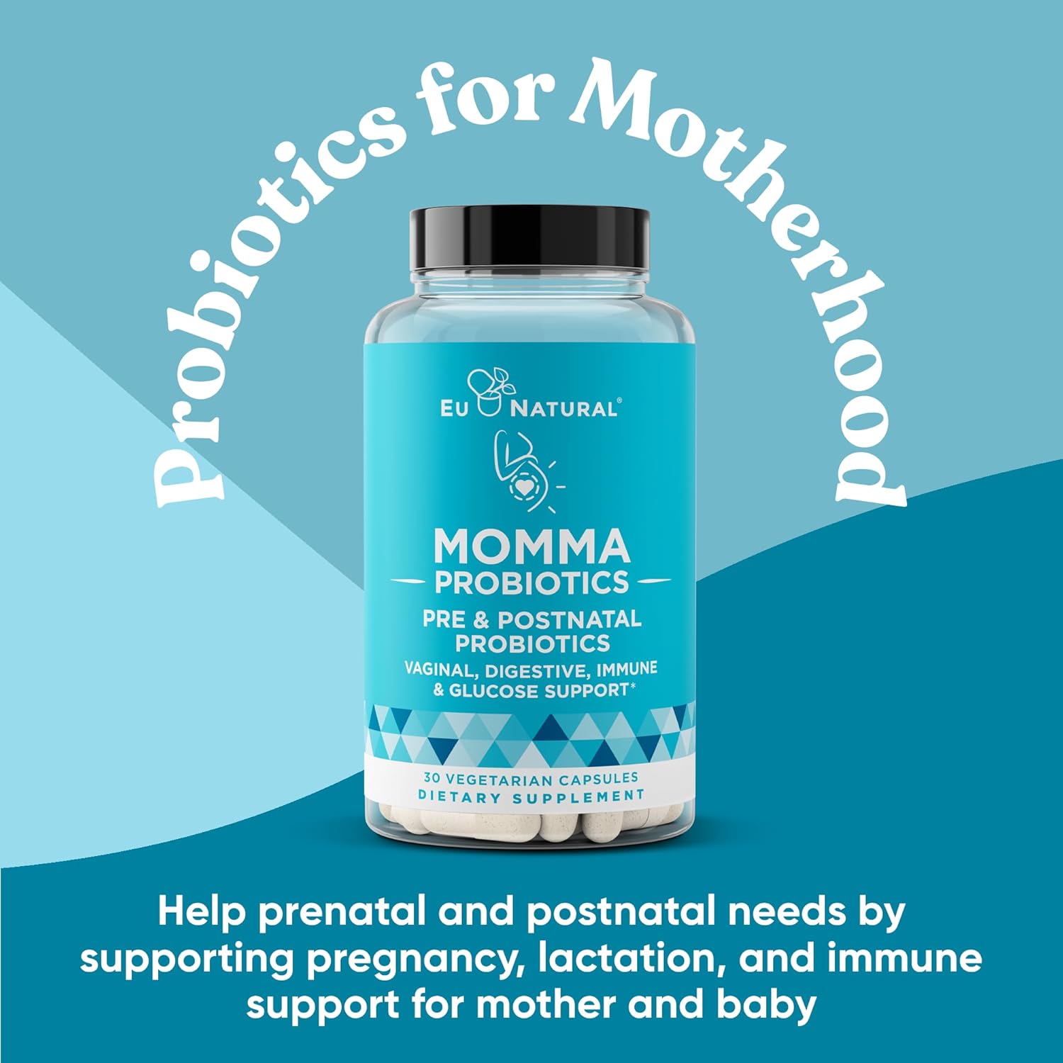 Prenatal Probiotics for Mom & Baby - Postpartum Relief with 18 Clinically Proven Strains and 14 Billion CFU - Vegan Capsules for Morning Sickness and Pregnancy Support