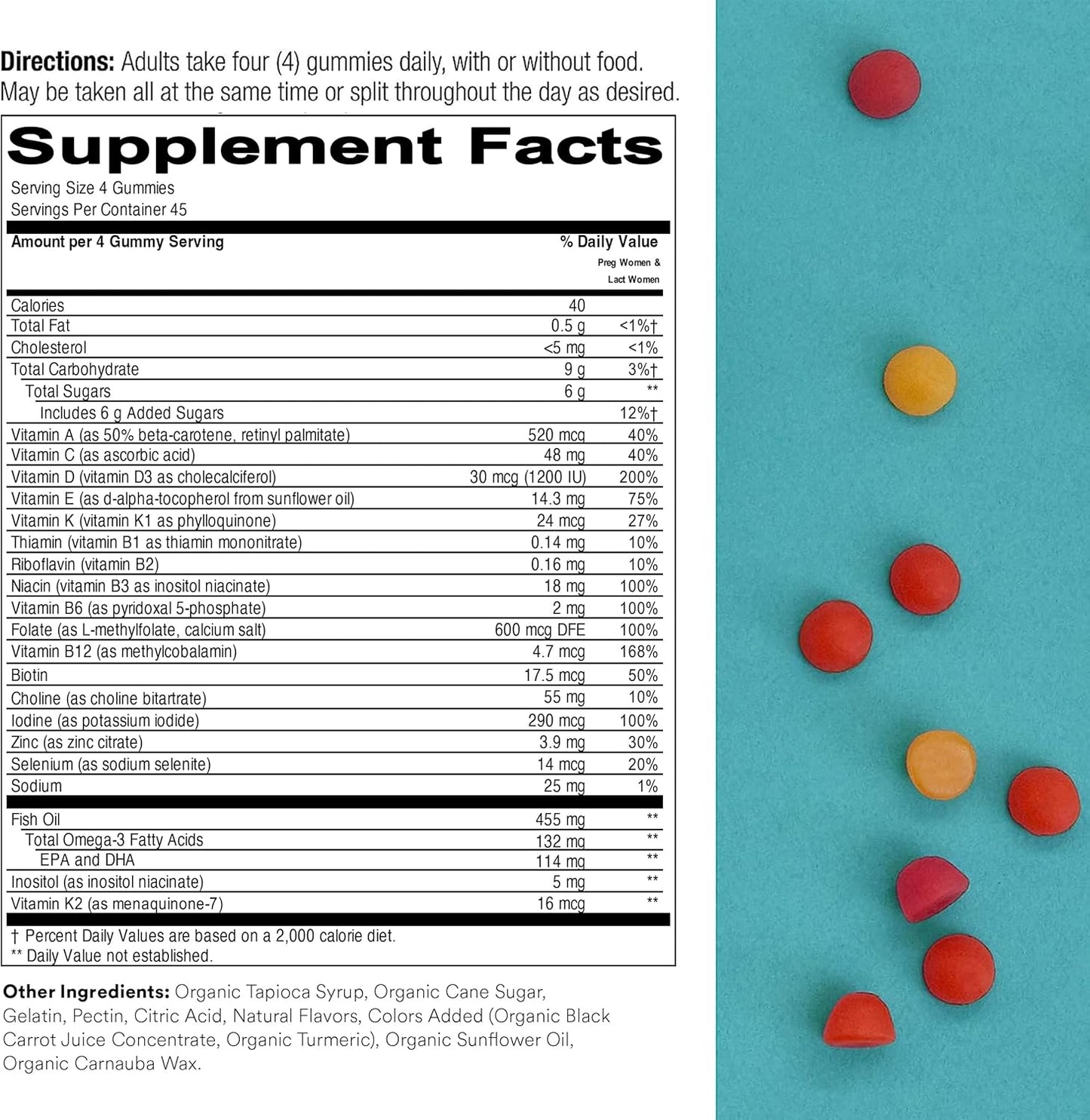 Prenatal & Toddler Multivitamin Gummies Bundle: Omega-3, Biotin, Methylfolate, Vitamin D3, C, B12, B6, A, K & Zinc for Immune Support - 30 Day Supply