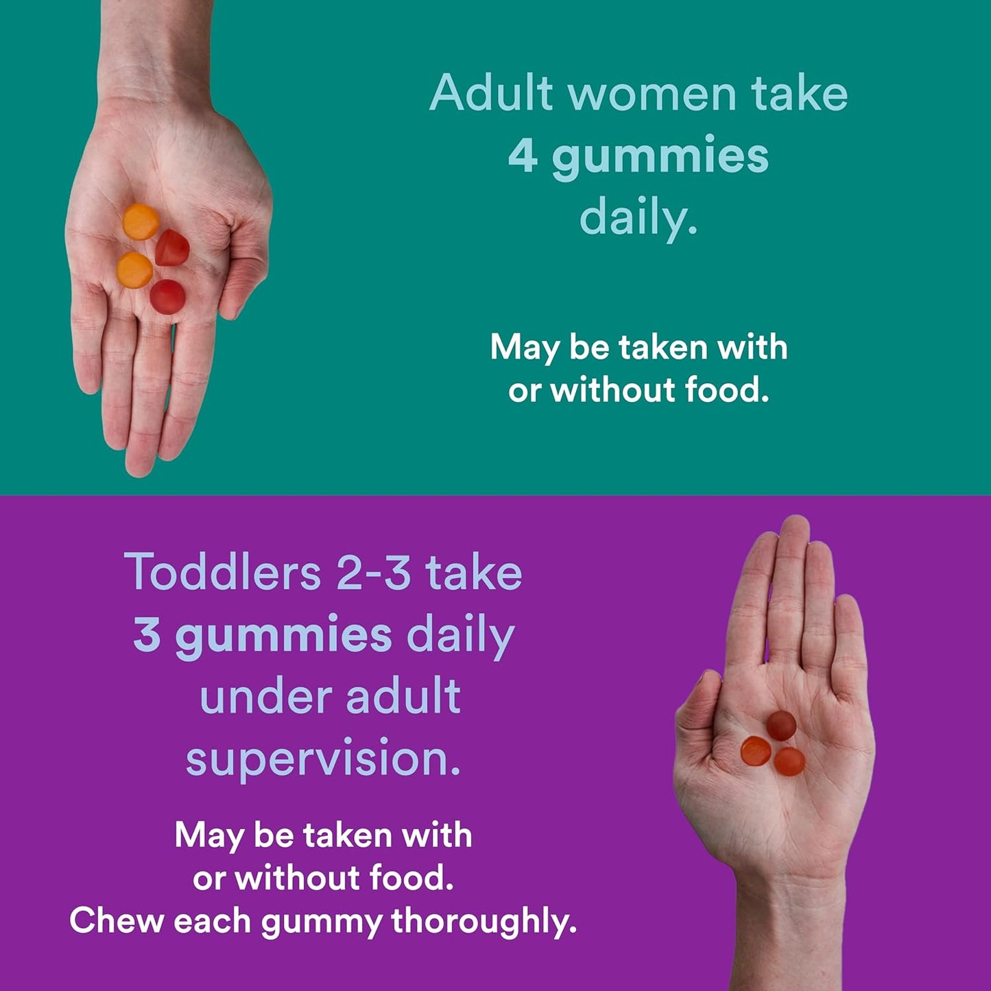 Prenatal & Toddler Multivitamin Gummies Bundle: Omega-3, Biotin, Methylfolate, Vitamin D3, C, B12, B6, A, K & Zinc for Immune Support - 30 Day Supply