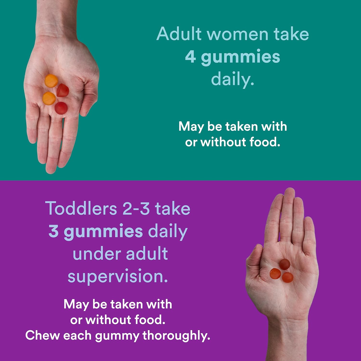 Prenatal & Toddler Multivitamin Gummies Bundle: Omega-3, Biotin, Methylfolate, Vitamin D3, C, B12, B6, A, K & Zinc for Immune Support - 30 Day Supply