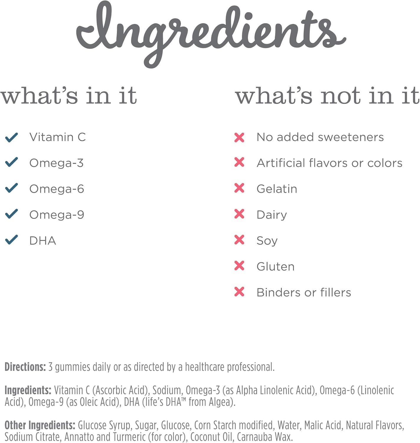 Prenatal Vitamin Gummies with Omega & DHA for Baby's Brain & Eye Development, Vegan, Gluten Free, Non-GMO - 60 Gummies