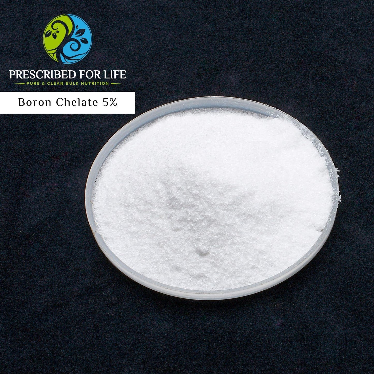 Prescribed for Life Boron Chelate Powder - 5% Natural Supplement for Muscle Support, Men and Women, Gluten-Free, Vegan, Non-GMO - 2oz