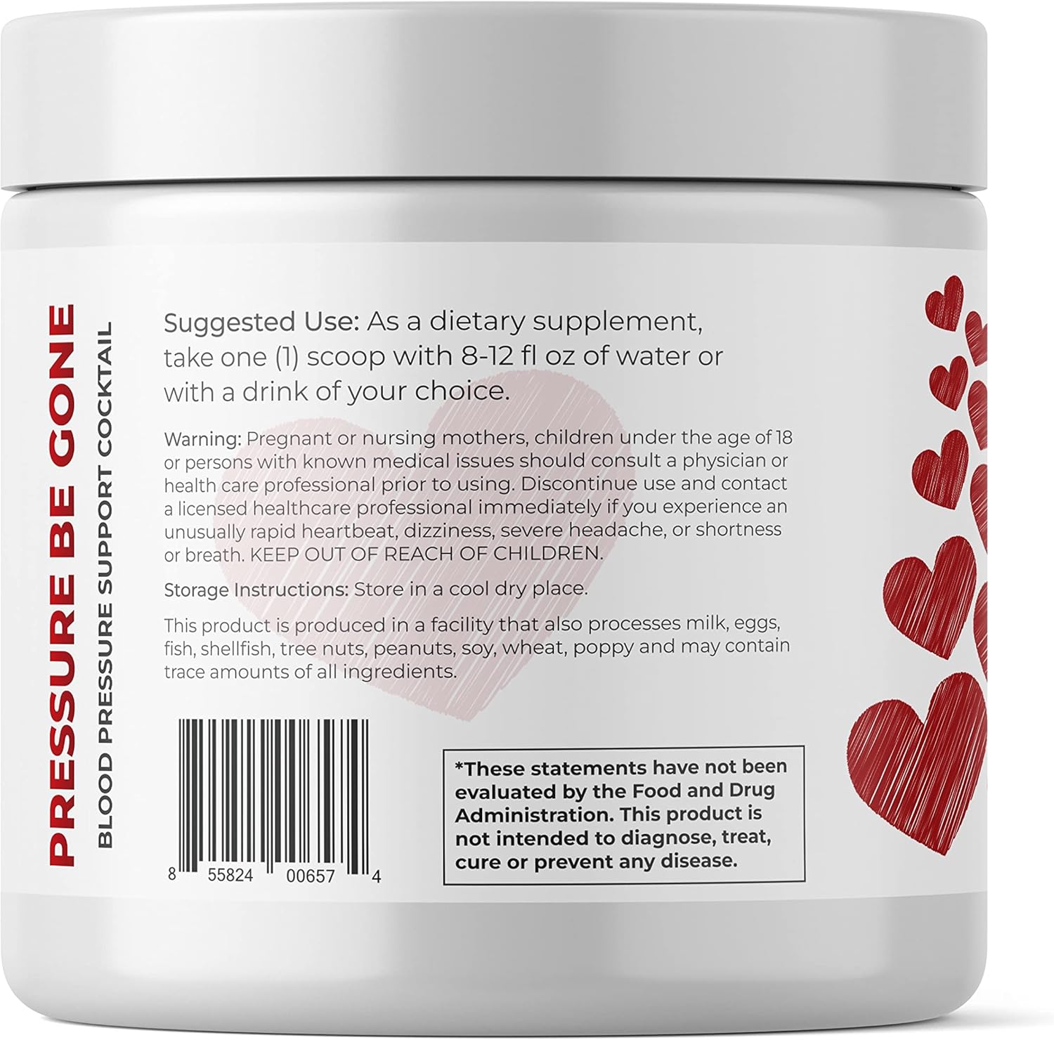 Pressure Relief Supplement with Hibiscus, Hawthorne Berry, Bay Leaf, Ginger - Red's Kitchen Sink Formula