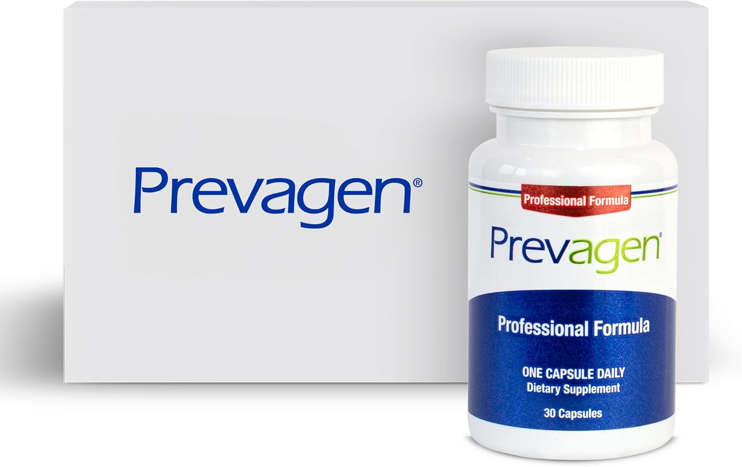 Prevagen Professional Formula 40mg Capsules with Apoaequorin & Vitamin D - 30 Count, Stackable Storage Box