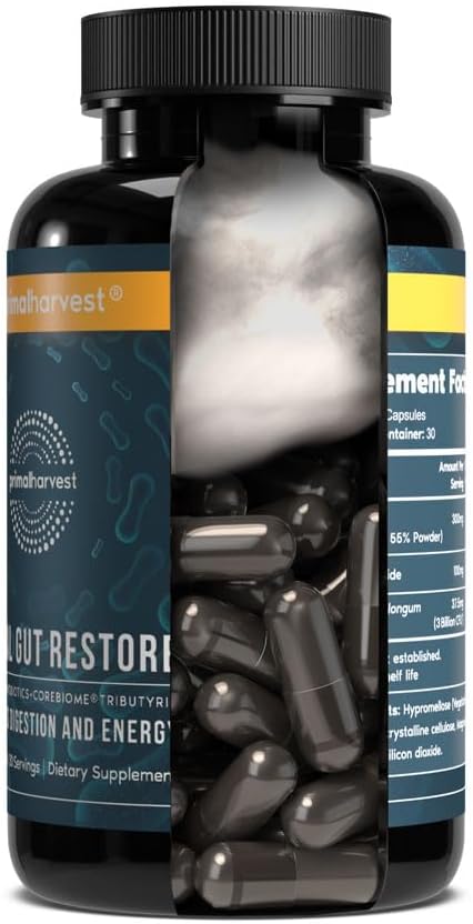 Primal Harvest Gut Restore and Magnesium Supplement Bundle - 180 Capsules