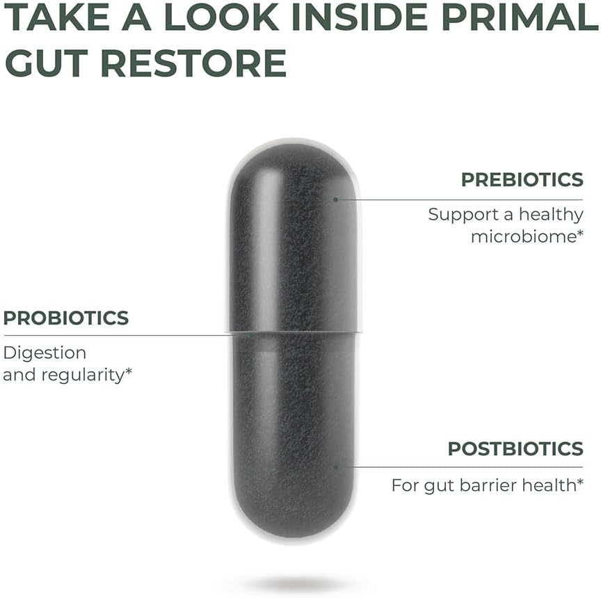 Primal Harvest Gut Restore and Magnesium Supplement Bundle - 180 Capsules