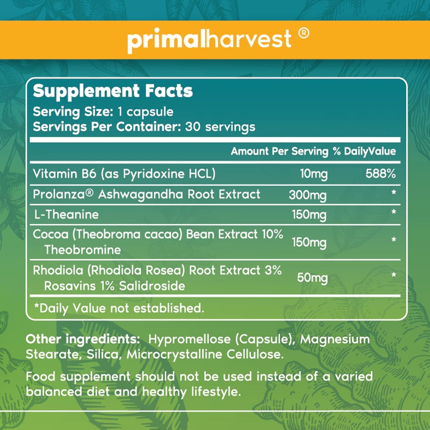 Primal Harvest Gut Restore and Stress Relief Bundle - Ashwagandha Capsules & Colon Cleanse Pills for Men and Women