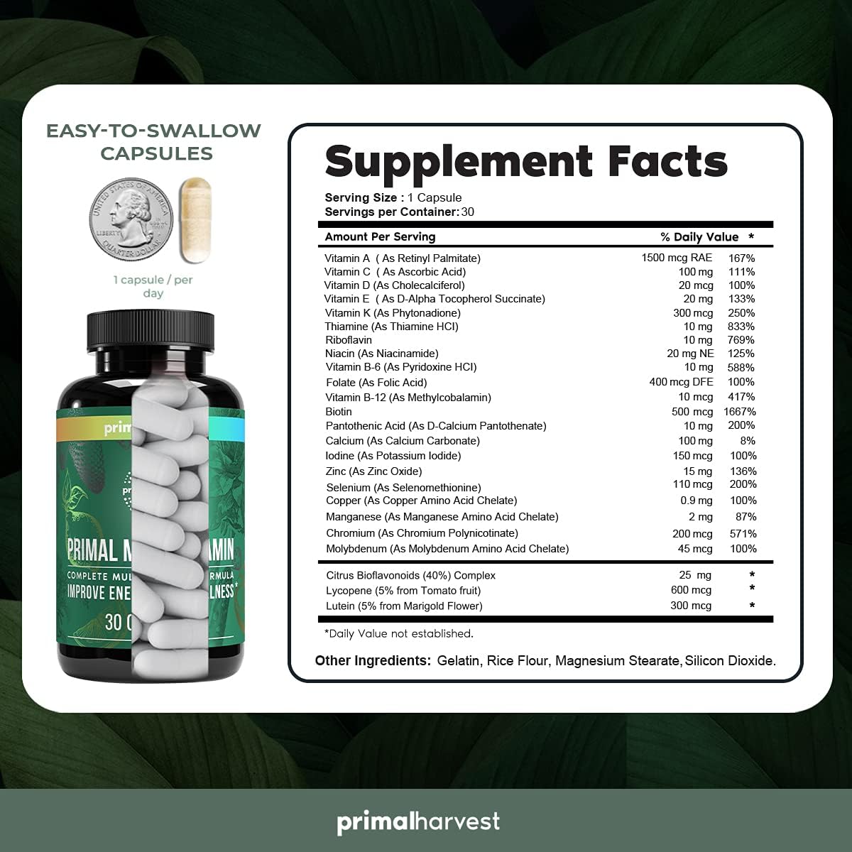 Primal Harvest Gut Restore & Multivitamin Bundle for Women and Men - Multi Vitamin Capsules and Colon Cleanse Pills