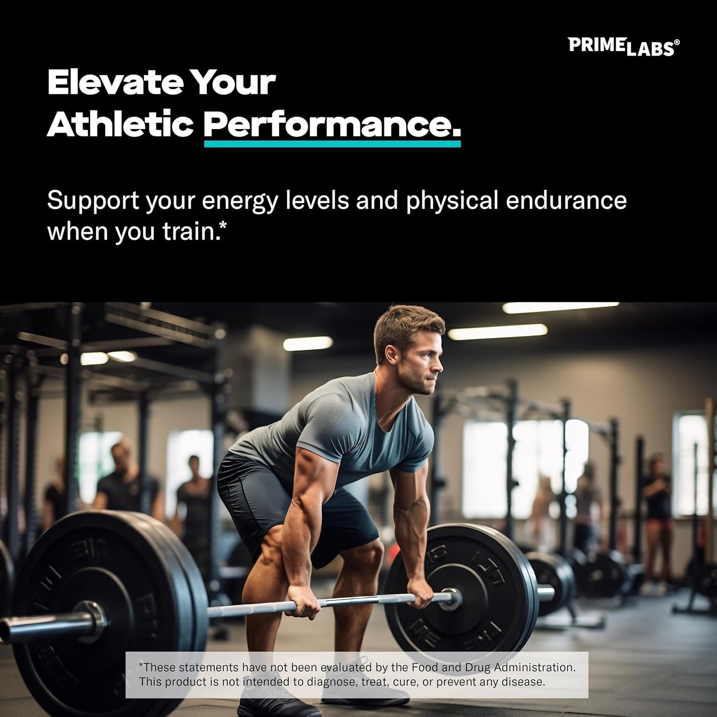 Prime Labs Prime Test (2 Pack) with L Arginine Nitric Oxide - Boost Testosterone and Nitric Oxide Levels (120 Capsules)