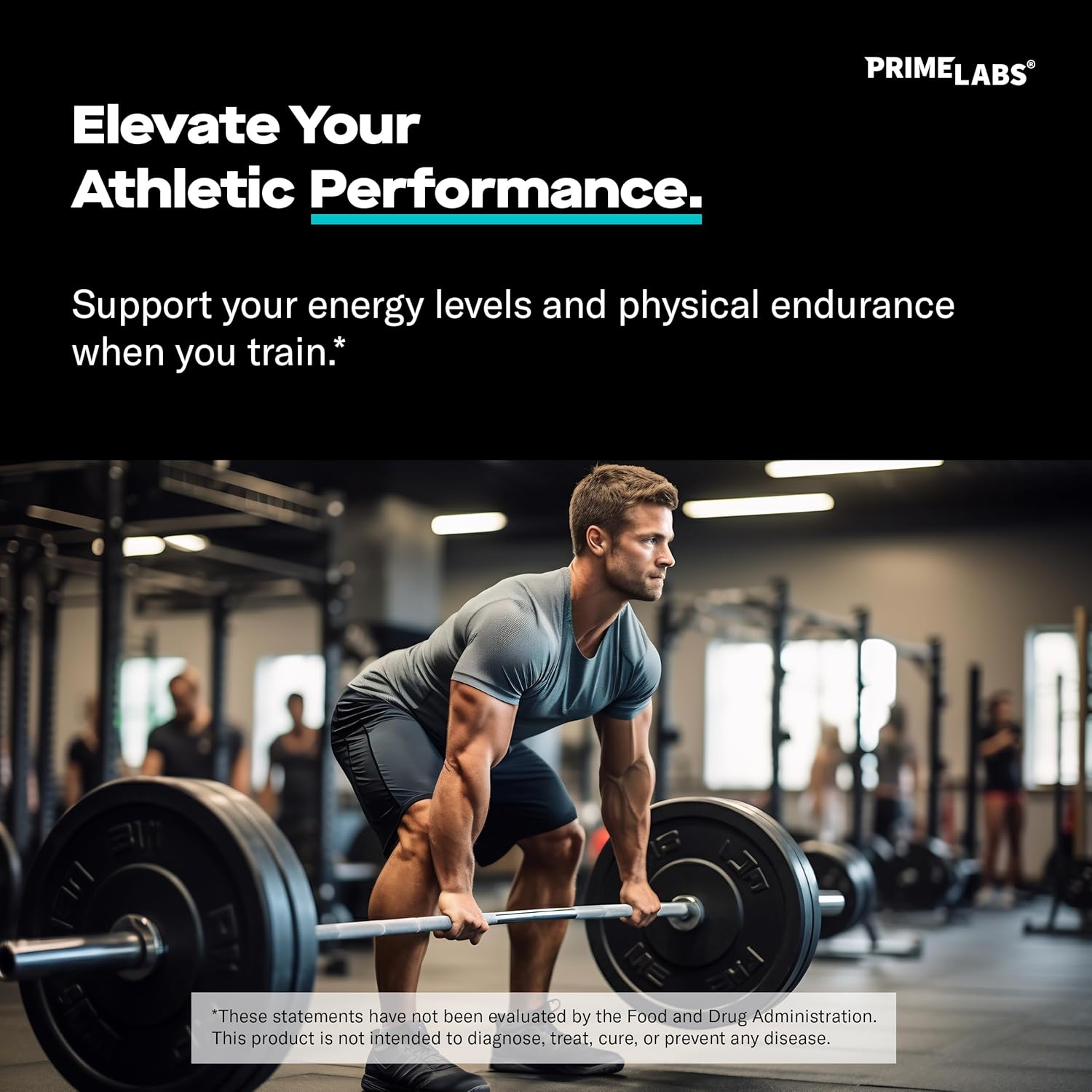 Prime Labs Prime Test (2 Pack) with L Arginine Nitric Oxide - Boost Testosterone and Nitric Oxide Levels (120 Capsules)