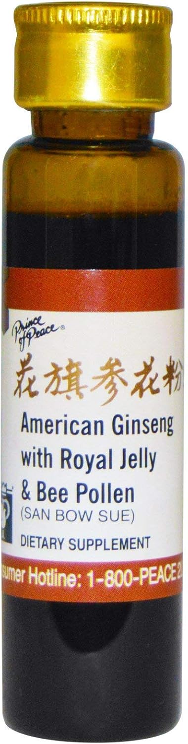 Prince Of Peace American Ginseng with Royal Jelly and Bee Pollen - 10 Vials