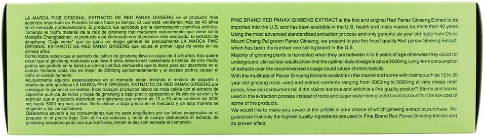Prince Of Peace Red Panax Ginseng Extractum 30 Vial - Natural Energy Boost and Immune Support