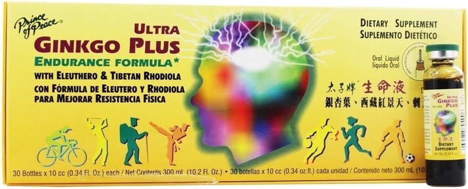 Prince of Peace Ultra Ginkgo Plus Liquid Supplement - 30 fl oz Bottle