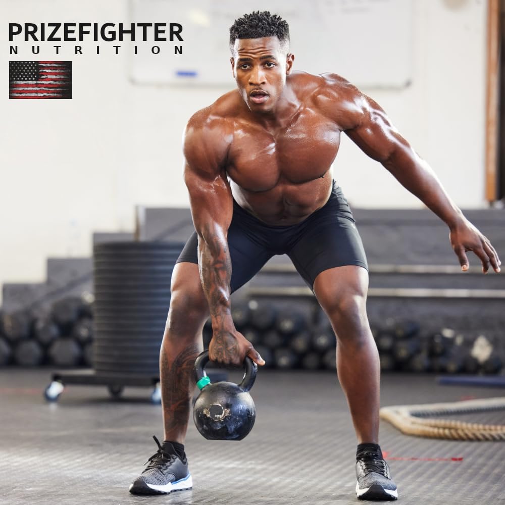 Prizefighter Nutrition Vanilla Milkshake Whey Protein Powder (2 lb) - Natural Ingredients, Non-GMO, Made in USA - Men and Women