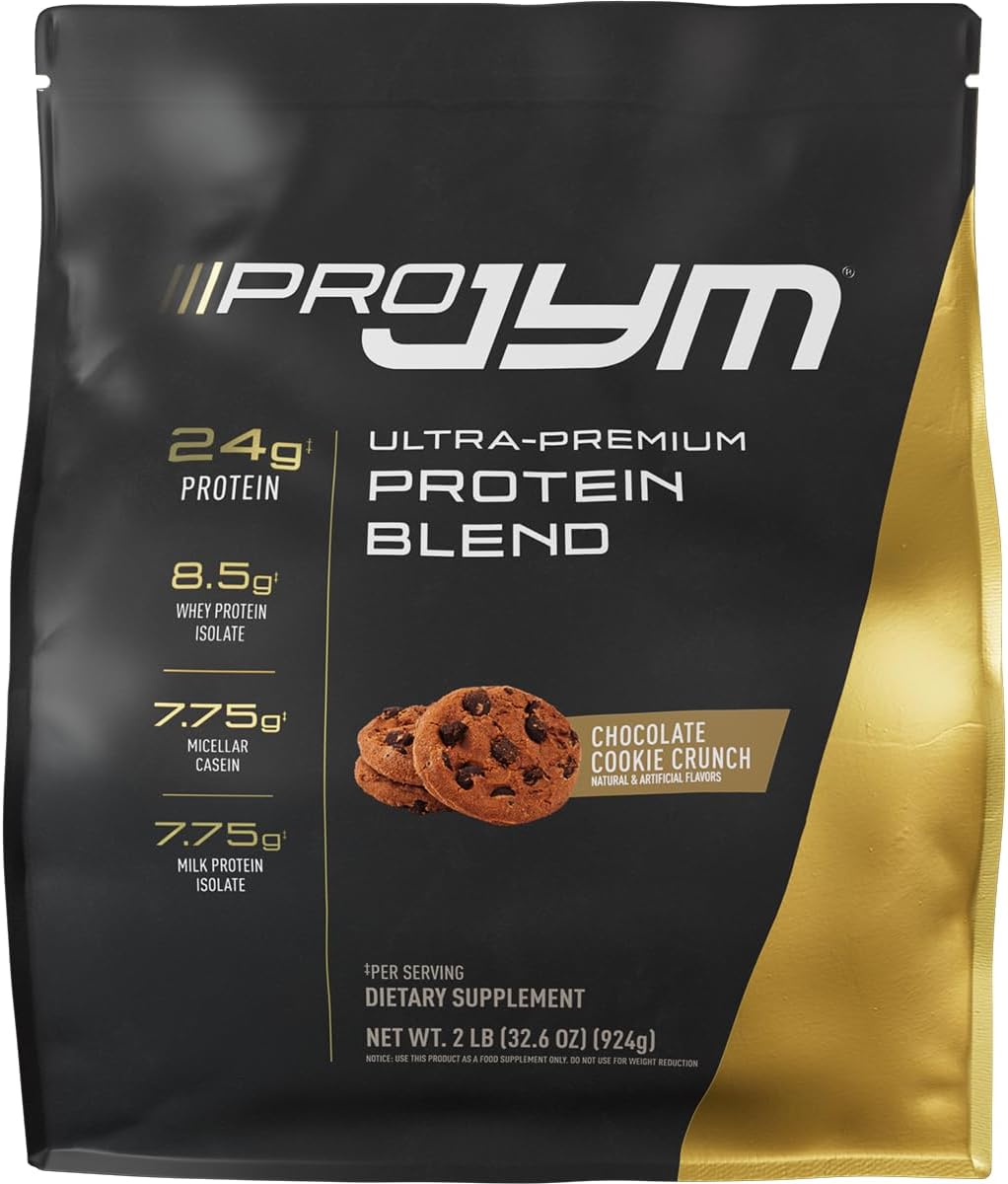 Pro JYM Chocolate Cookie Crunch Protein Powder - Whey Isolates, Casein, & Milk Protein, Lean Muscle Building, 22 Servings