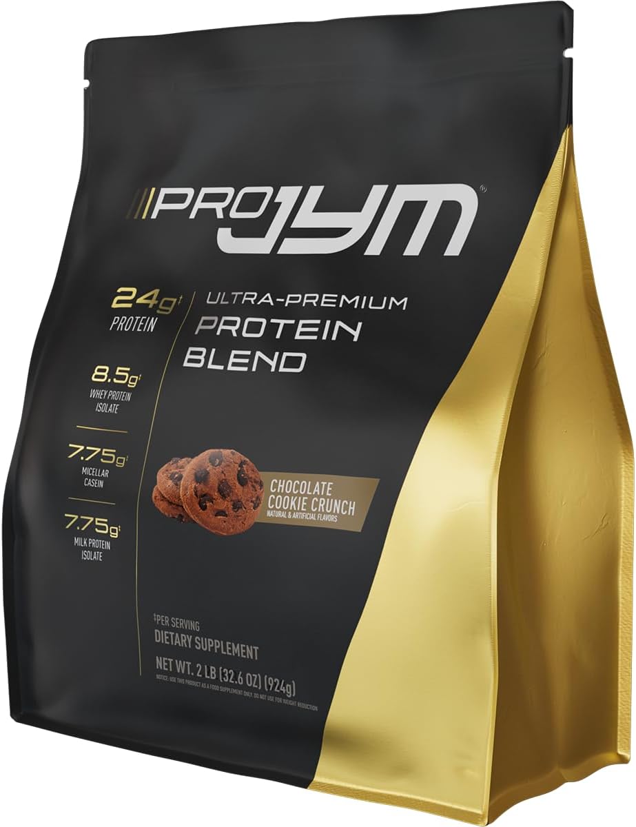 Pro JYM Chocolate Cookie Crunch Protein Powder - Whey Isolates, Casein, & Milk Protein, Lean Muscle Building, 22 Servings
