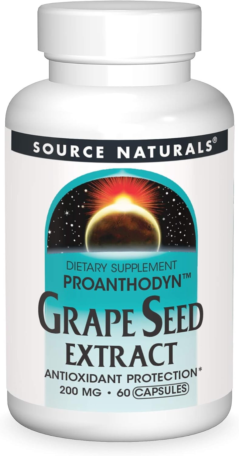 Proanthodyn Grape Seed Extract Capsules - 200mg, Antioxidant Support for Healthy Aging Brain - 60 Count